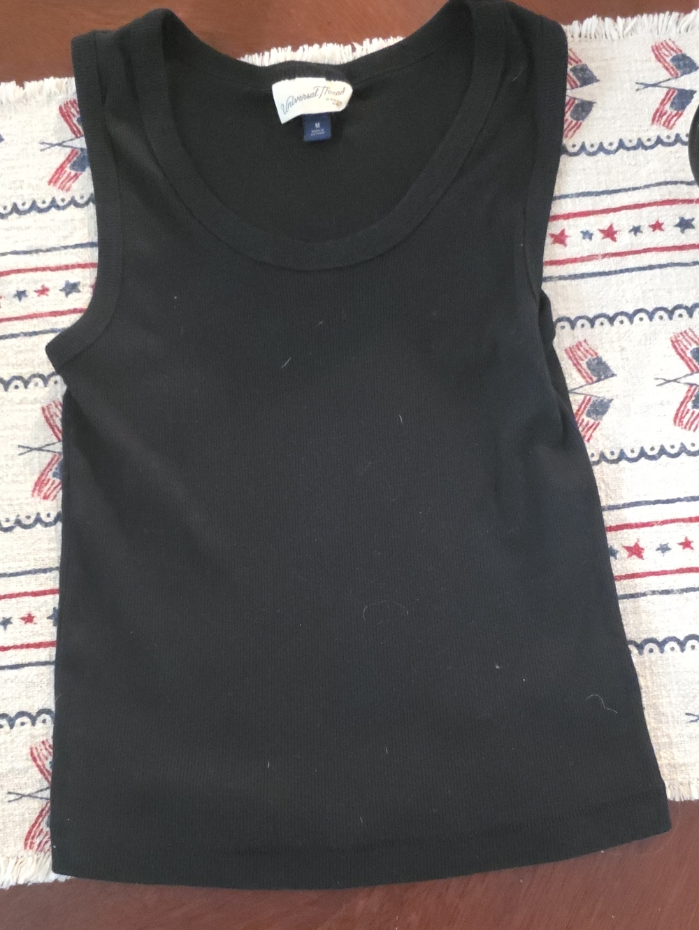 Universal Thread Black Ribbed Tank Top